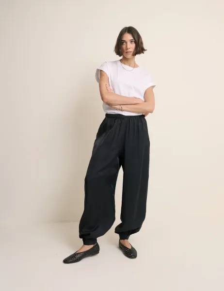 Nobody's Child Button Detail Relaxed Cuffed Trousers Cream
