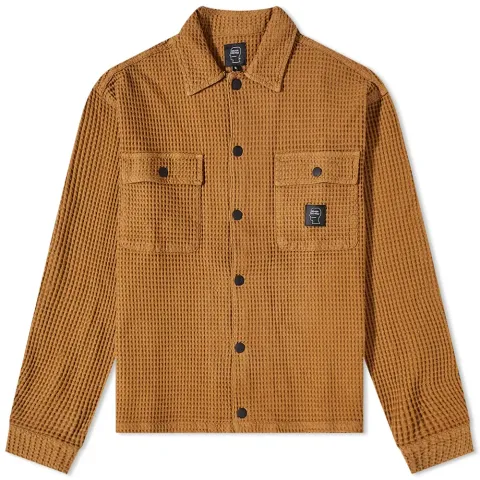 Waffle Snap Front Overshirt