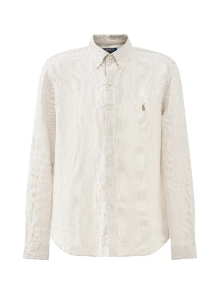 Polo Ralph Lauren Custom Fit Pin Stripe Linen Shirt
