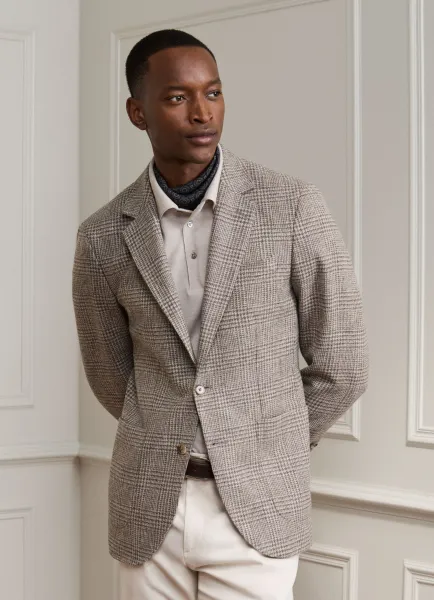 Hackett Wool Glencheck Blazer - Woven in Italy