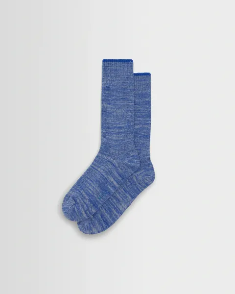 Sandwell - Blue Twisted Cotton Socks