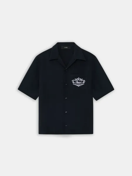 CHATEAU CREST CAMP SHIRT - Black