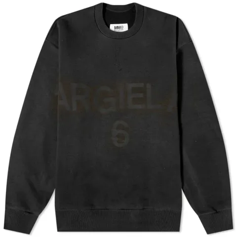 MM6 Pull Over Crew Neck Logo Sweat
