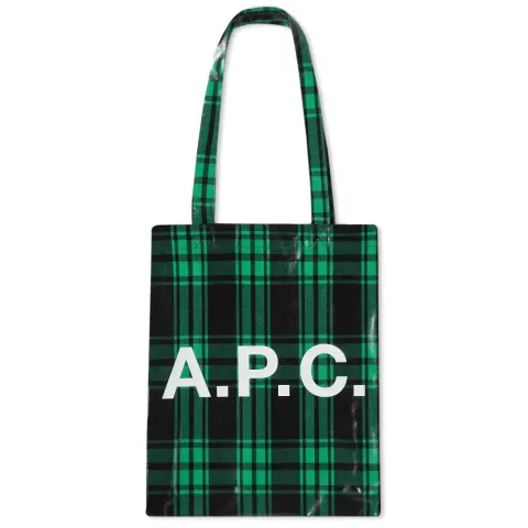 A.P.C. Lou Check Tote Bag