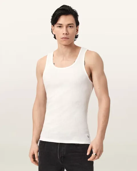 Ribbed Cotton Vest 2 Pack