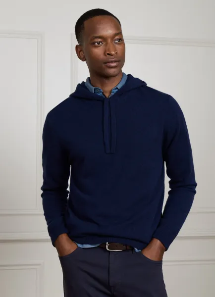 Hackett Cashmere Hooded Jumper