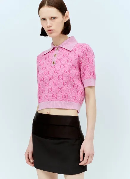 GG Wool Jacquard Knit Top