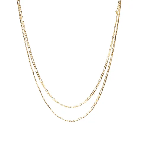 Gold Filia Double Chain Necklace
