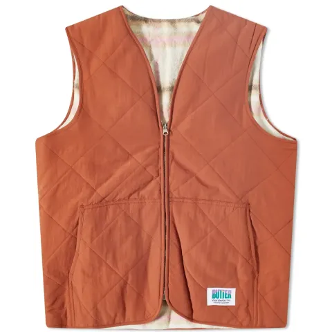 Reversible Hairy Plaid Vest
