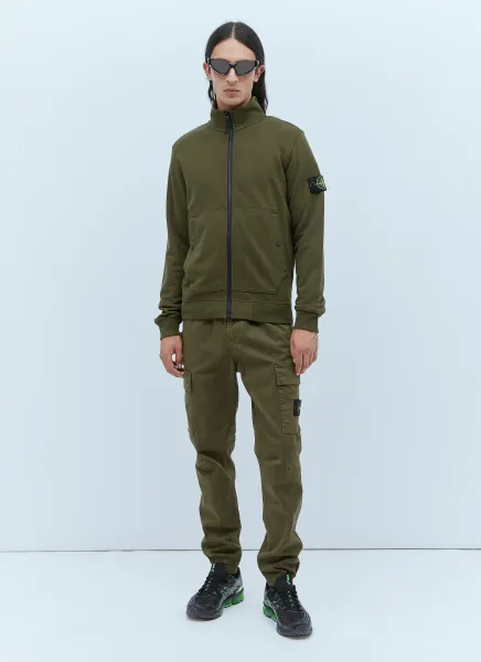 Compass Patch Zip-Up Sweatshirt