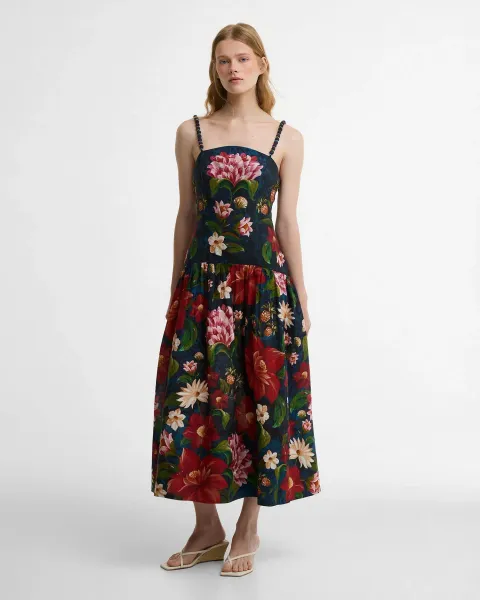 FARM Rio Wild Flower Midi Dress