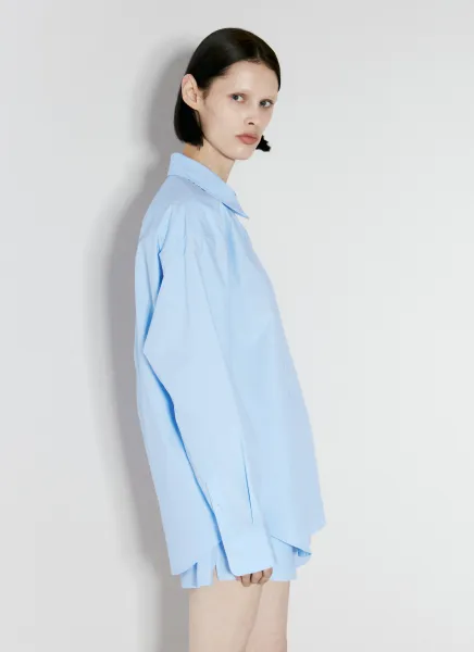 Logo Patch Boyfriend Shirt