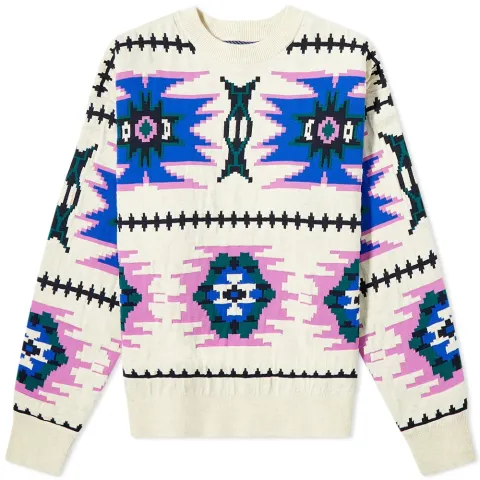 Isabel Marant Etoile Ikat Logo Crew Sweat