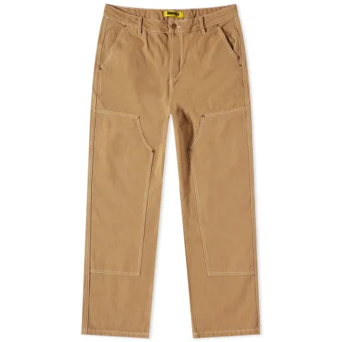 Washed Canvas Double Knee Pant