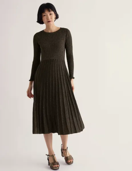 Seasalt Cornwall Cotton Rich Sparkly Midi Jumper Dress