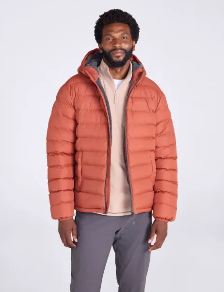 Mountain Warehouse Seasons Faux Fur Lined Padded Jacket Dark Orange