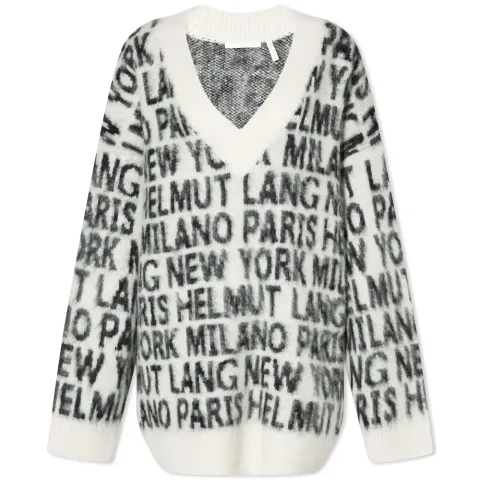 Logo V-Neck Sweater