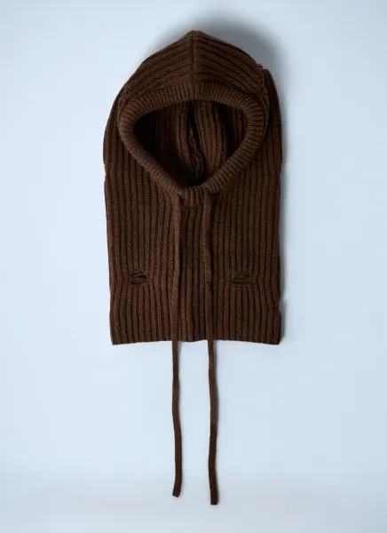 Logo Motif Knitted Balaclava