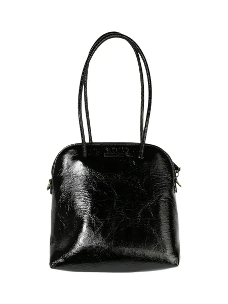 Small Soft Shoulder Bag Black/Mustard