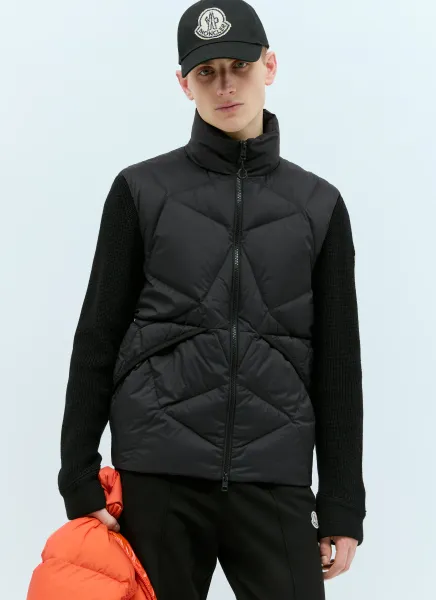 Padded Zip-Up Cardigan