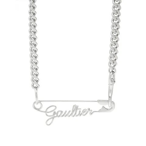 Safety Pin Logo Necklace