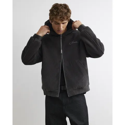 River Island Borg Lined Corduroy Hoodie