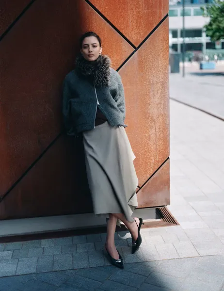 Marks & Spencer Midi Asymmetric Skirt