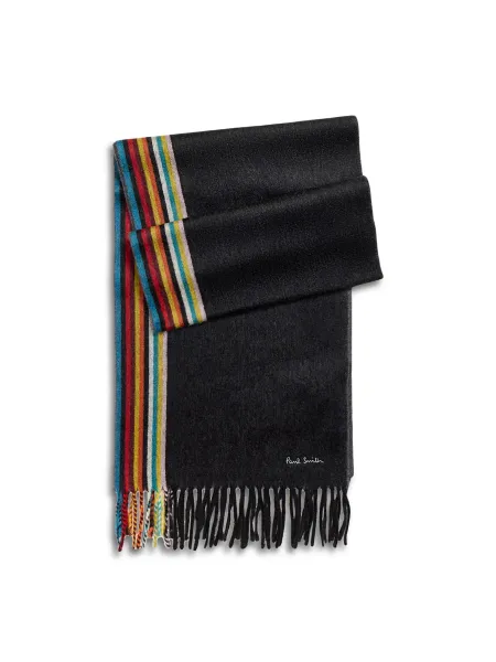 Cashmere Signature Woven Edge Scarf