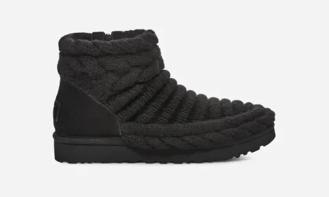 Classic Mini Chunky Knit Boot for Women, Textile/Polyester/Cotton