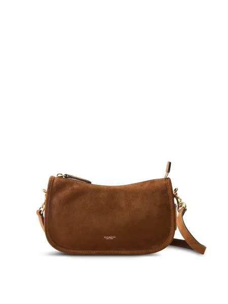 Coach Waverly Suede Shoulder Bag Warm