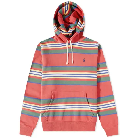 Garment Washed Stripe Hoodie