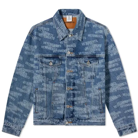 All Over Logo Denim Jacket