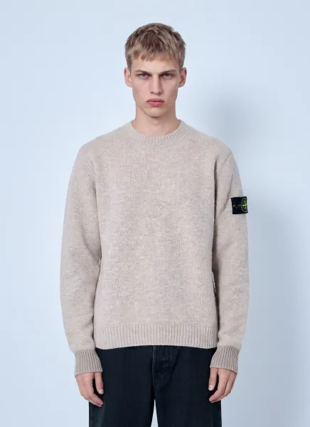 Stone Island Alpaca and Wool Crewneck Sweater