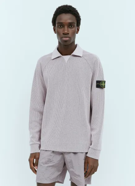Spread Collar Knit Sweater