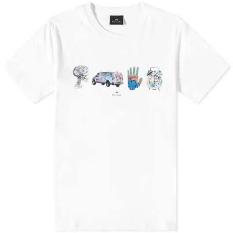 Grafitti Print Logo T-Shirt
