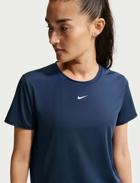 Nike One Classic DRI-Fit Crew Neck T-Shirt Dark Navy