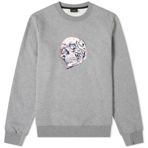 Skull Print Crew Sweat