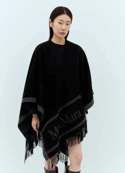 Wool Cloak With Fringes