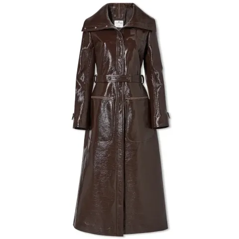 Vinyl Collar Coat