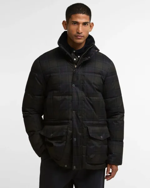 BARBOUR Lonnen Tartan Puffer Jacket