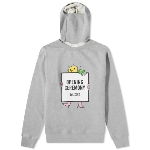 Light Bulb Box Logo Popover Hoodie
