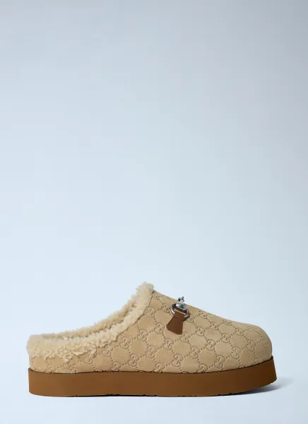 Horsebit Suede Mules