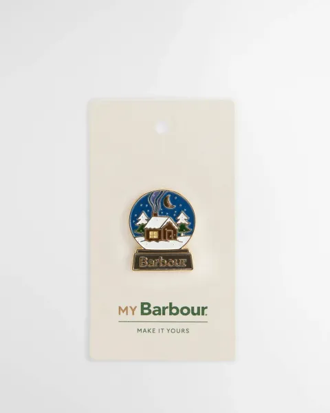 Snow Globe Pin Badge