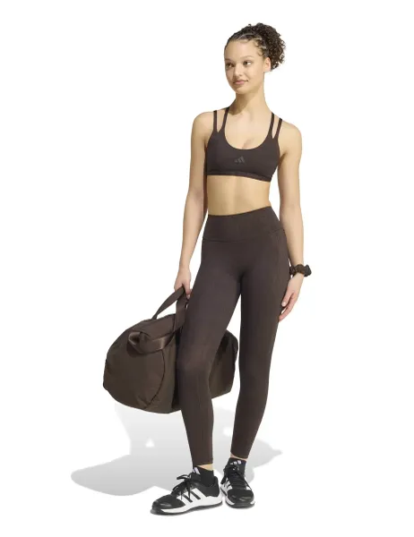 Adidas Optime Snakeskin Print Leggings Dark Brown