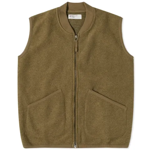 Wool Fleece Zip Waistcoat