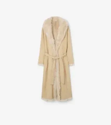 Shearling Lemsford Coat in Ecru beige
