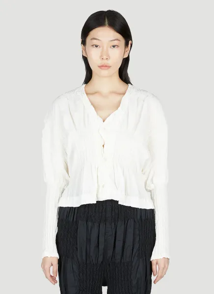 Wrinkled Blocks Cardigan
