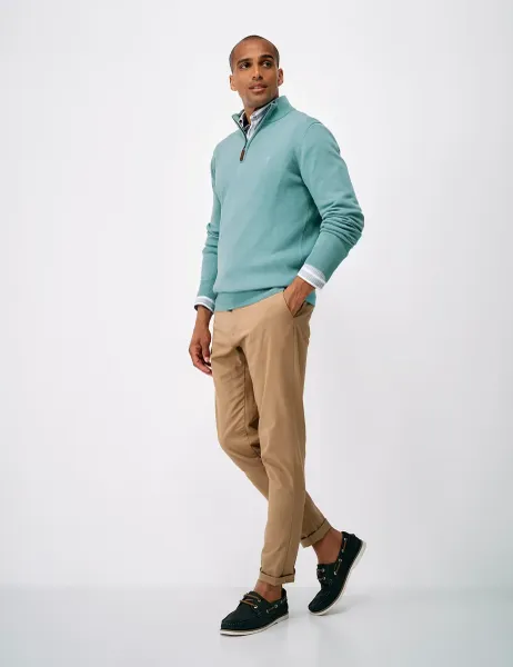 Crew Clothing Cotton Half Zip Jumper