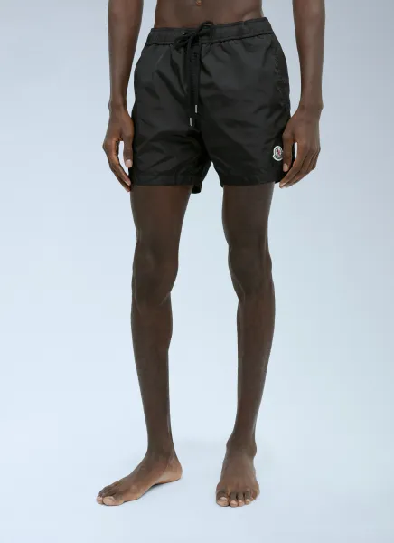 Logo Patch Swim Shorts