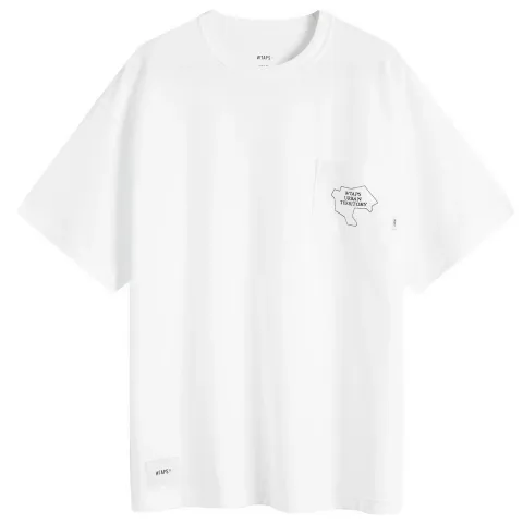 32 Map Printed Pocket T-Shirt
